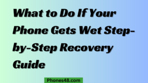 What to Do If Your Phone Gets Wet Step-by-Step Recovery Guide